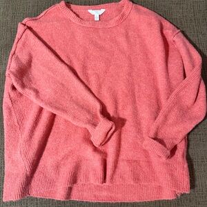 Time and Tru Coral Crew Neck Sweater